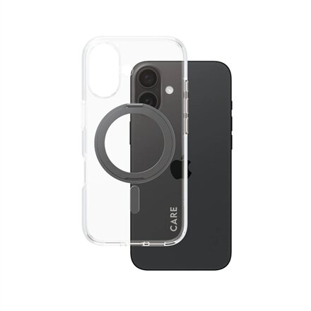CARE Feature Case , Back cover , Apple , iPhone 16 , Recycled plastic , Transparent , MagSafe