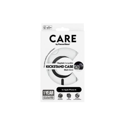 CARE Feature Case , Back cover , Apple , iPhone 16 , Recycled plastic , Transparent , MagSafe