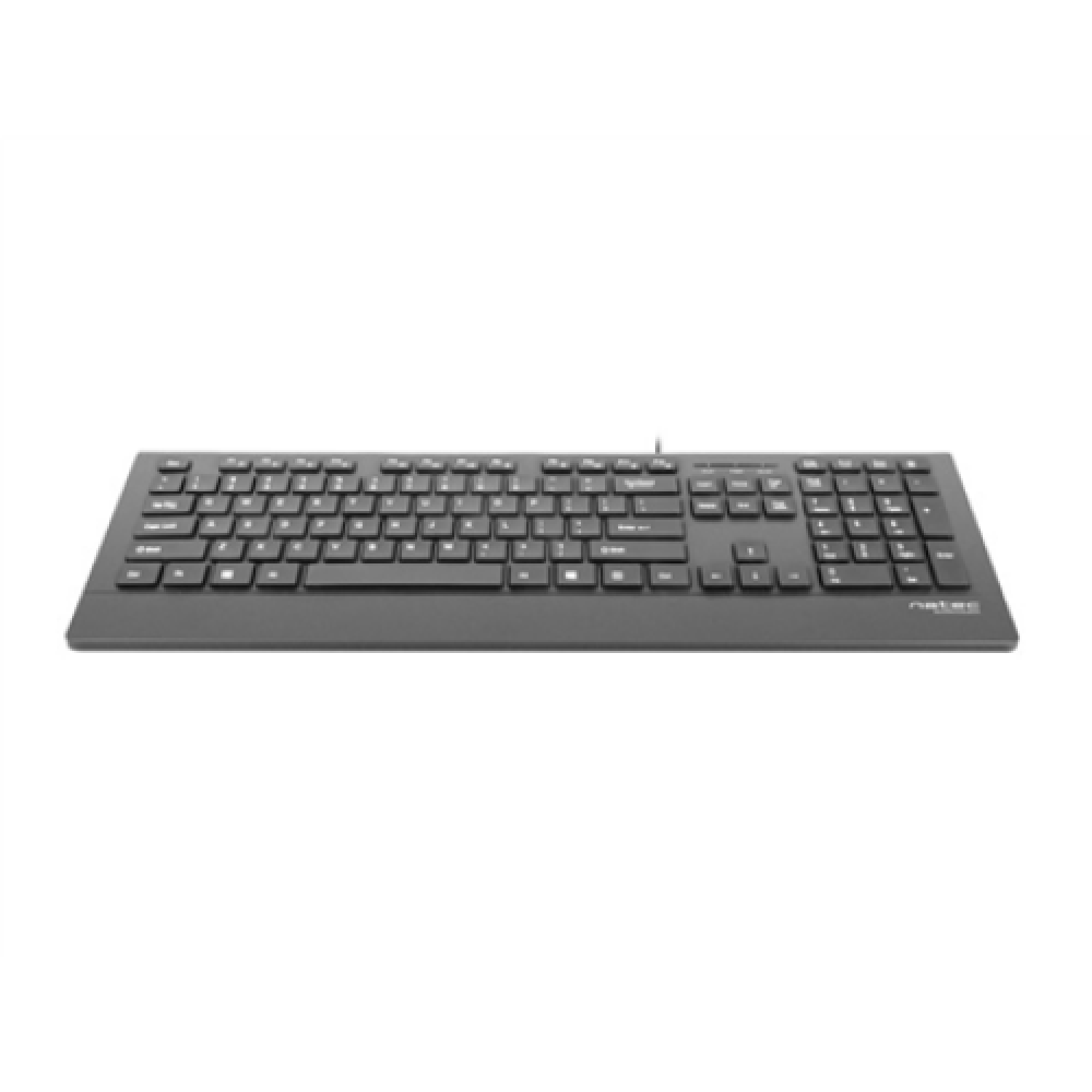 Natec Keyboard, Barracuda, US Layout, Slim , Natec , Keyboard , Barracuda , Standard , Wired , US , Black , 529 g