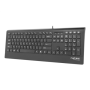 Natec Keyboard, Barracuda, US Layout, Slim , Natec , Keyboard , Barracuda , Standard , Wired , US , Black , 529 g