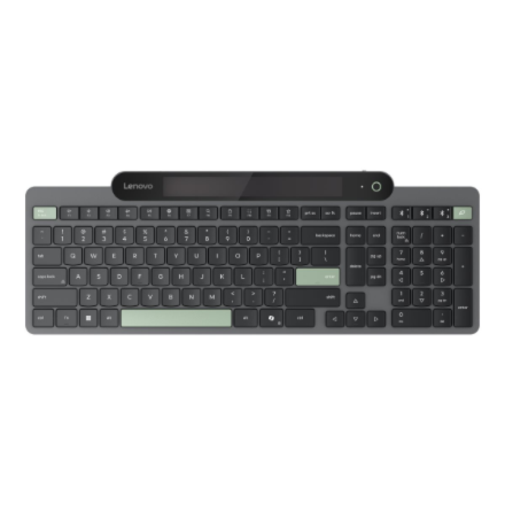 Lenovo Self-Charging Bluetooth Keyboard , Keyboard , Bluetooth , US Euro , Black