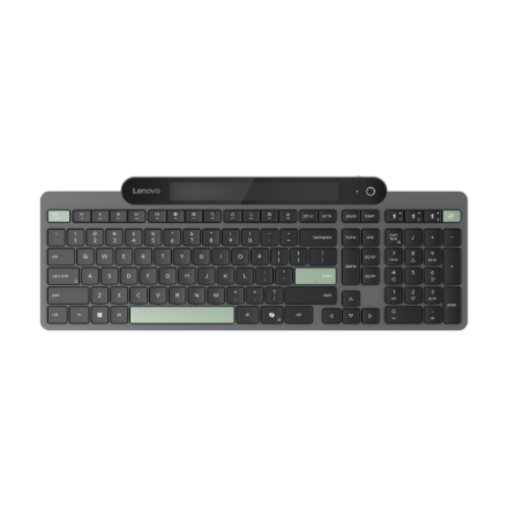 Lenovo Self-Charging Bluetooth Keyboard , Keyboard , Bluetooth , US Euro , Black