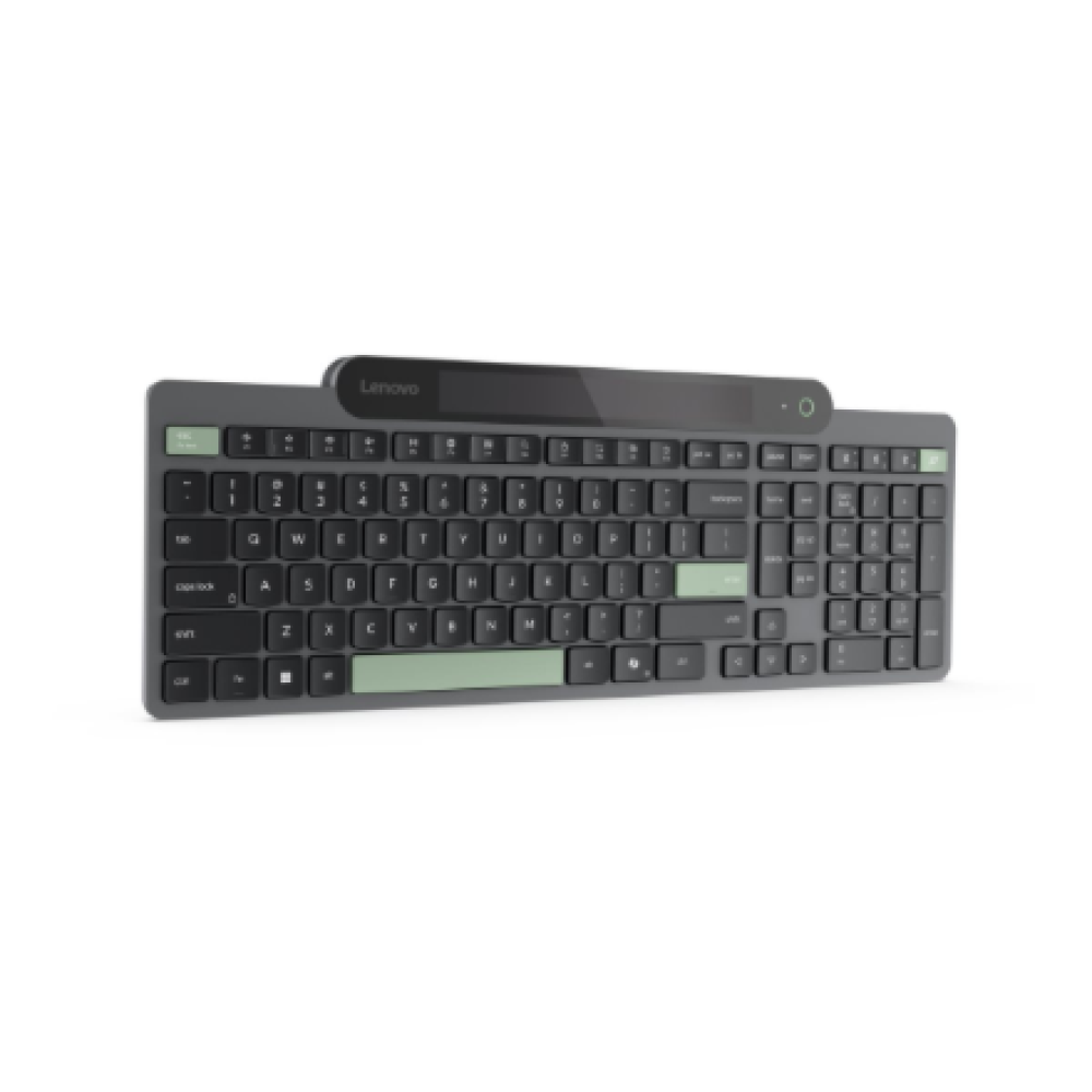 Lenovo Self-Charging Bluetooth Keyboard , Keyboard , Bluetooth , US Euro , Black