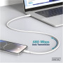 Digitus , Silicone Connection Cable , AK-300341-010-W , USB-C to USB-C