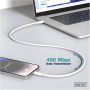 Digitus , Silicone Connection Cable , AK-300341-010-W , USB-C to USB-C