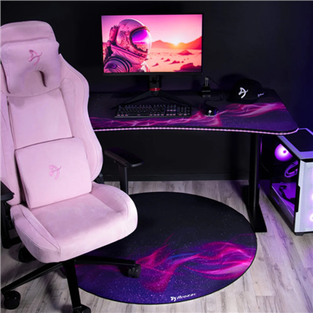 Arozzi Zona Round Floor Pad , Purple Galaxy