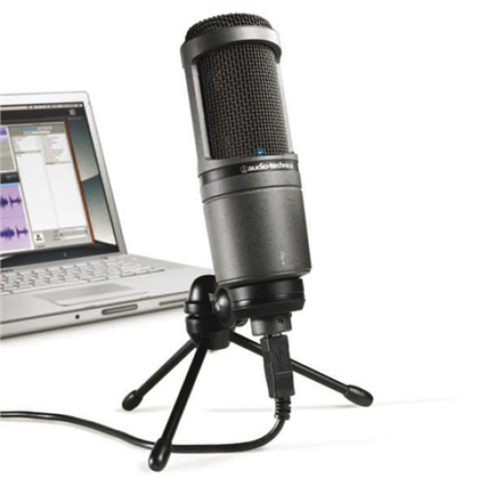 Audio Technica Microphone AT2020USB Microphone, Black