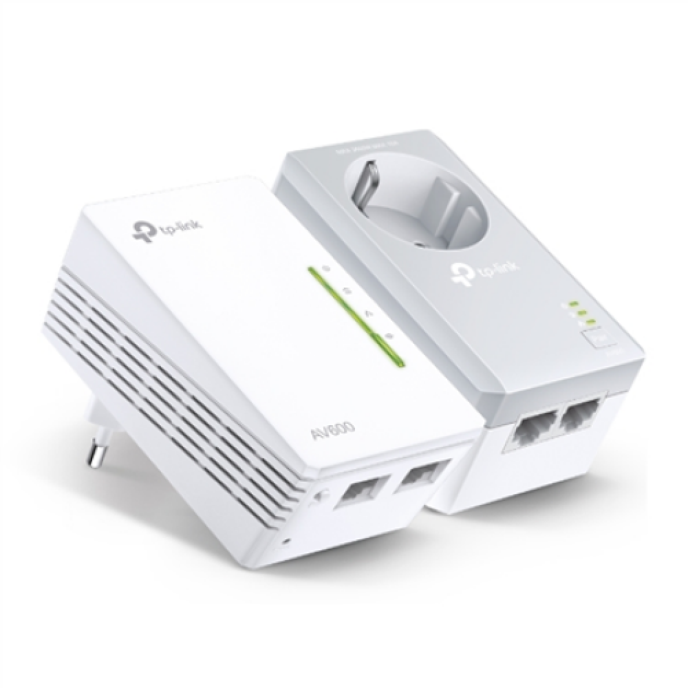TP-LINK , AV600 Powerline Wi-Fi Kit , TL-WPA4226 KIT , 10/100 Mbit/s , Ethernet LAN (RJ-45) ports 4 , 802.11n , Wi-Fi data rate (max) 300 Mbit/s , Data transfer rate (max) 600 Mbit/s , Extra socket