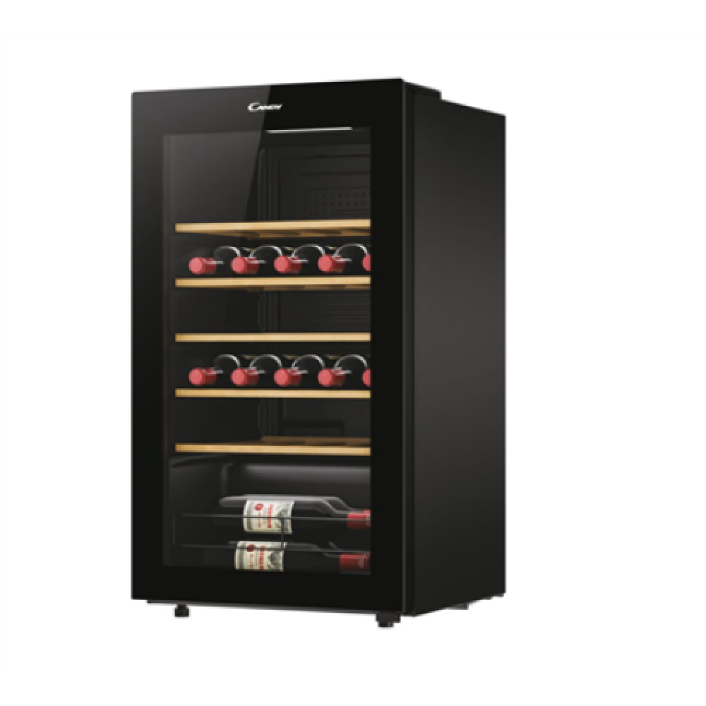 Candy Wine Cooler , 438063 , Energy efficiency class G , Free standing , Bottles capacity 34 , Black