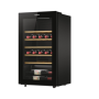 Candy Wine Cooler , 438063 , Energy efficiency class G , Free standing , Bottles capacity 34 , Black