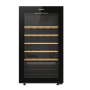 Candy Wine Cooler , 438063 , Energy efficiency class G , Free standing , Bottles capacity 34 , Black