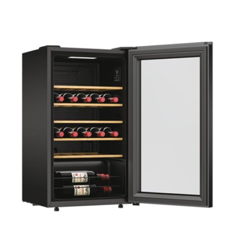 Candy , Wine Cooler , 438063 , Energy efficiency class G , Free standing , Bottles capacity 34 , Black