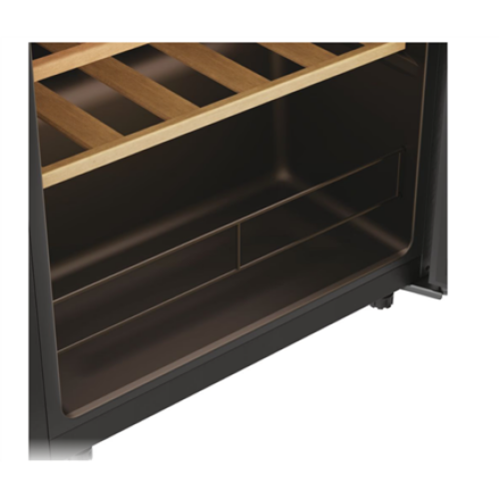 Candy Wine Cooler , 438063 , Energy efficiency class G , Free standing , Bottles capacity 34 , Black