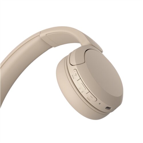 Sony , Wireless Headphones , WH-CH520 , Wireless , On-Ear , Microphone , Beige , Noise canceling