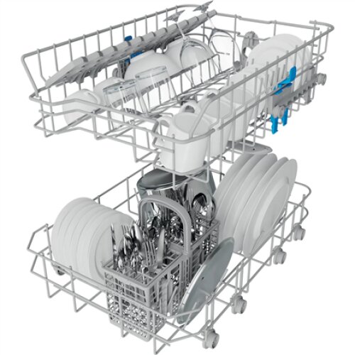 Dishwasher , DF9E 1B10 , Free standing , Width 45 cm , Number of place settings 9 , Number of programs 6 , Energy efficiency class F , White