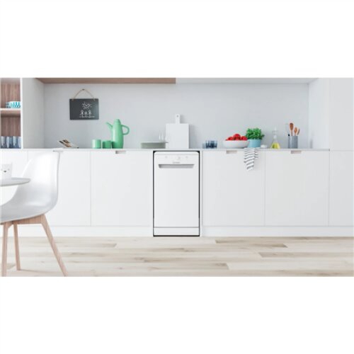 Dishwasher , DF9E 1B10 , Free standing , Width 45 cm , Number of place settings 9 , Number of programs 6 , Energy efficiency class F , White