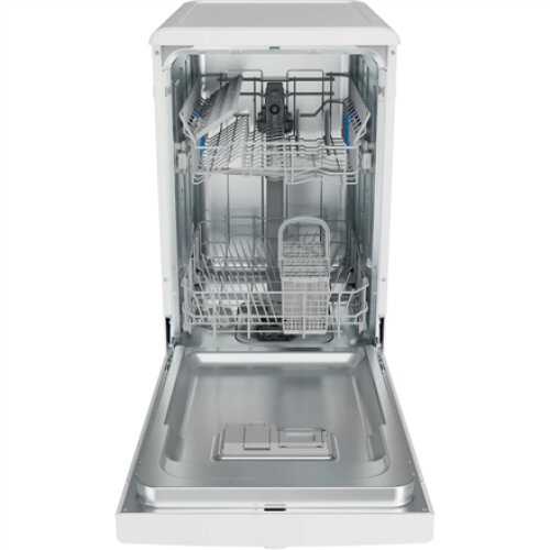 Dishwasher , DF9E 1B10 , Free standing , Width 45 cm , Number of place settings 9 , Number of programs 6 , Energy efficiency class F , White