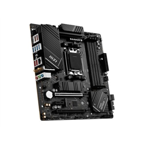 MSI , PRO B650M-A WIFI , Processor family AMD , Processor socket AM5 , DDR5 DIMM , Memory slots 4 , Supported hard disk drive interfaces SATA, M.2 , Number of SATA connectors 4 , Chipset AMD B650 , mATX