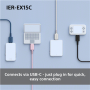 Sony Earbuds , IER‑EX15C , Wired , In-ear , Microphone , White