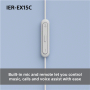 Sony Earbuds , IER‑EX15C , Wired , In-ear , Microphone , White