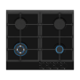 Simfer , H6 401 TGRSP , Hob , Gas on glass , Number of burners/cooking zones 4 , Rotary knobs , Black