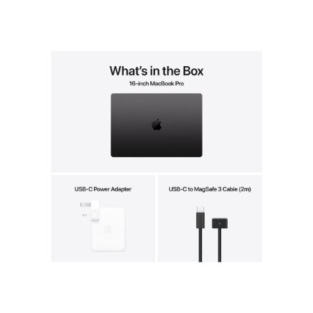 Apple MacBook , Pro , Space Black , 16 , 3456 x 2234 pixels , Apple M4 Pro , 48 GB , Solid-state drive capacity 512 GB , Apple M4 Pro chip 14-core CPU/20-core GPU , macOS , 802.11ax , Bluetooth version 5.3 , Keyboard language Russian , Keyboard backlit , 