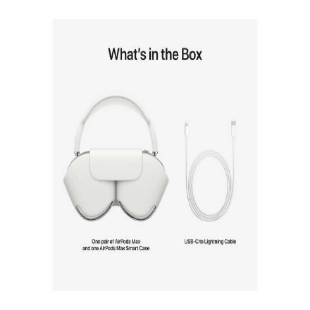 Apple , AirPods Max , Wireless , Over-ear , Microphone , Noise canceling , Wireless , Silver