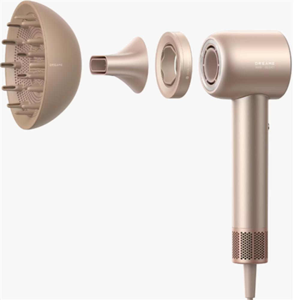 Dreame Hair Dryer , Glory Mix AHD18 , 1600 W , Number of temperature settings 4 , Ionic function , Diffuser nozzle , Gold