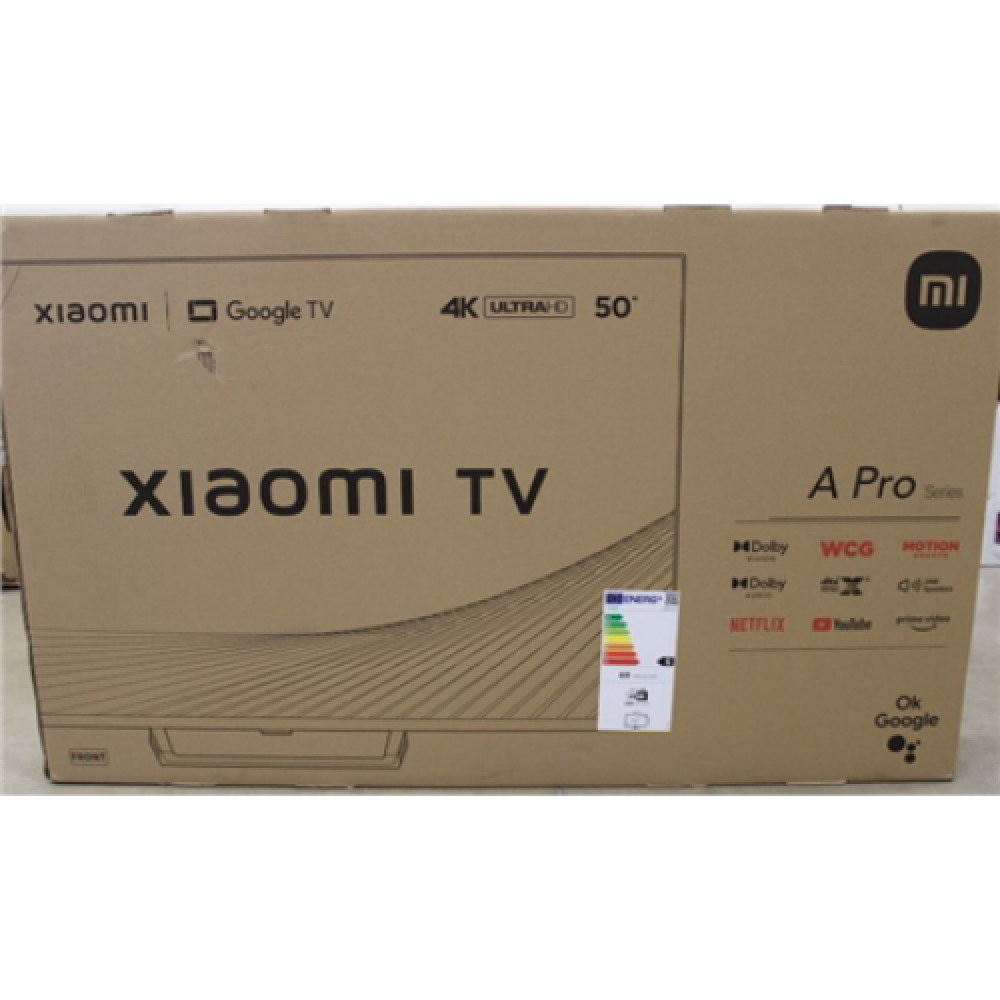 Xiaomi A Pro , 50 (125 cm) , Smart TV , Google TV , UHD , Black , DAMAGED PACKAGING