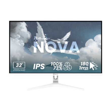 Arozzi , Nova , 32 , IPS , QHD , 16:9 , 180 Hz , 1 ms , 2560 x 1440 pixels , 300 cd/m² , HDMI ports quantity 2 , White