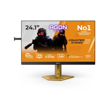 AOC , CS24A , 24 , TN , FHD , 16:9 , 610 Hz , 0.5 ms , 1920 x 1080 pixels , 500 cd/m² , HDMI ports quantity 2 , Black/Orange