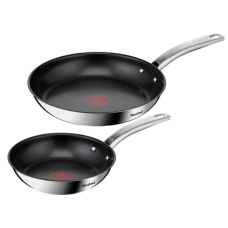 TEFAL , Pan Set , Intuition B817S255 , Frying , Diameter 20/26 cm , Suitable for induction hob , Fixed handle , Black/Silver