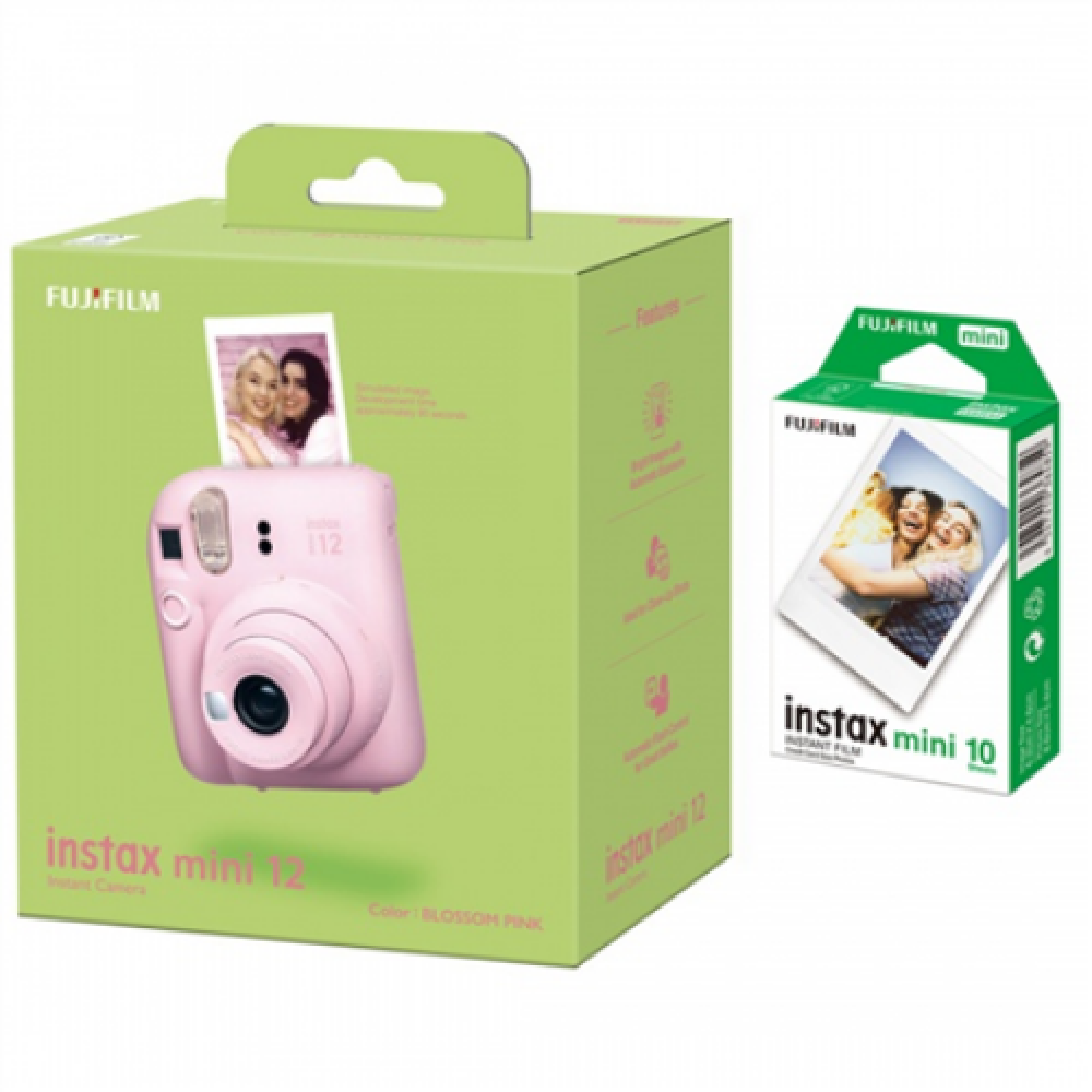 Fujifilm , Instax Mini 12 Camera + Instax Mini Glossy (10pl) , Blossom Pink , 800