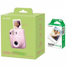 Fujifilm Instax Mini 12 Camera + Instax Mini Glossy (10pl) Blossom Pink