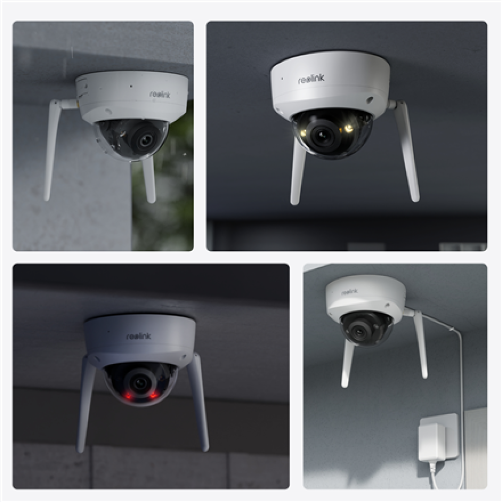 Reolink , 4K Ultra HD IK10 Vandal-Proof Camera , W437 , Dome , 8 MP , 2.7-13.5mm , IP67 , H.265 , Micro SD, Max. 512 GB