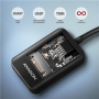 AXAGON USB-A 10Gbps - M.2 NVMe and SATA SSD Adapter , ADM2-AM