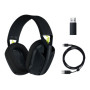 Logitech LIGHTSPEED Gaming Headset , G435 , Bluetooth , Over-Ear , Microphone , Wireless , Black and Neon Yellow