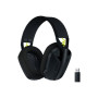 Logitech LIGHTSPEED Gaming Headset , G435 , Bluetooth , Over-Ear , Microphone , Wireless , Black and Neon Yellow
