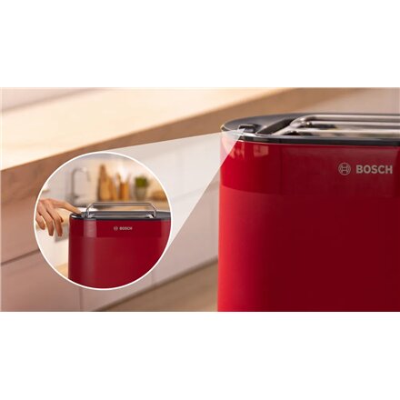 Bosch Compact Toaster , TAT2M124 MyMoment , Power 950 W , Number of slots 2 , Housing material Plastic , Red