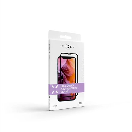 Fixed Screen Protector , Xiaomi , Redmi Note 14 4G/5G , Tempered Glass , Black , Full Cover 2.5D
