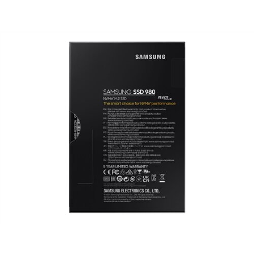 Samsung , V-NAND SSD , 980 , 500 GB , SSD form factor M.2 2280 , Solid-state drive interface M.2 NVME , Read speed 3500 MB/s , Write speed 3000 MB/s