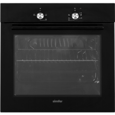 Simfer Oven 8004AERSP 62 L, Electric, Manual, Mechanical control, Height 60 cm, Width 60 cm, Black