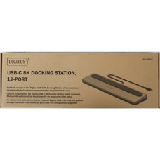 SALE OUT. DIGITUS USB-C 8K docking station, 12-port , Digitus USB-C 8K docking station, 12-port , DA-70919 , Ethernet LAN (RJ-45) ports 1 , HDMI ports quantity 2 , Warranty 24 month(s) , DEMO
