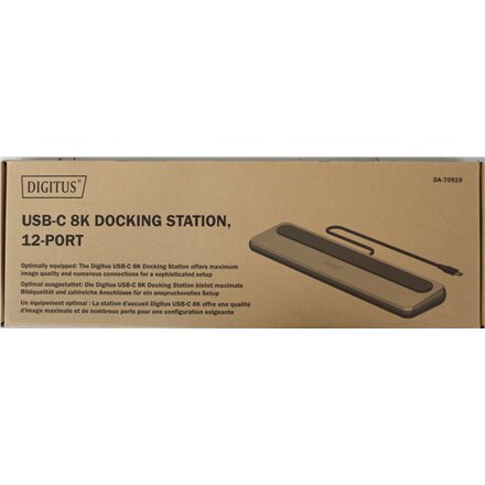 SALE OUT. DIGITUS USB-C 8K docking station, 12-port , Digitus USB-C 8K docking station, 12-port , DA-70919 , Ethernet LAN (RJ-45) ports 1 , HDMI ports quantity 2 , Warranty 24 month(s) , DEMO