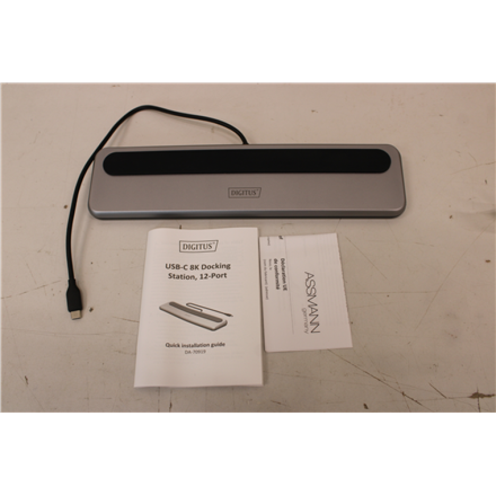 SALE OUT. DIGITUS USB-C 8K docking station, 12-port , Digitus USB-C 8K docking station, 12-port , DA-70919 , Ethernet LAN (RJ-45) ports 1 , HDMI ports quantity 2 , Warranty 24 month(s) , DEMO