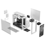Fractal Design , Meshify 2 Lite TG Clear , Side window , White , E-ATX , Power supply included No , ATX