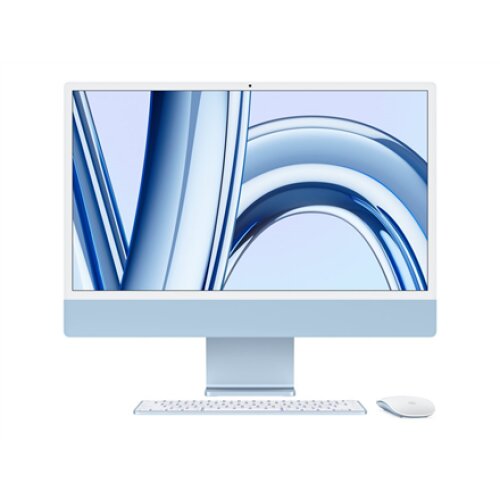 Apple iMac 24” 4.5K Retina, Apple M3 8C CPU, 8C GPU/8GB/256GB SSD/Blue/RUS , Apple