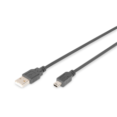 Digitus Connection Cable, 1.8 m , AK-300108-018-S , USB Type A to USB Mini B