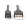 Digitus , Connection Cable, 1.8 m , AK-300108-018-S , USB Type A to USB Mini B