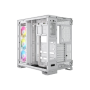Corsair Dual Chamber PC Case , iCUE LINK 6500X RGB , White , Mid Tower , Power supply included No , ATX